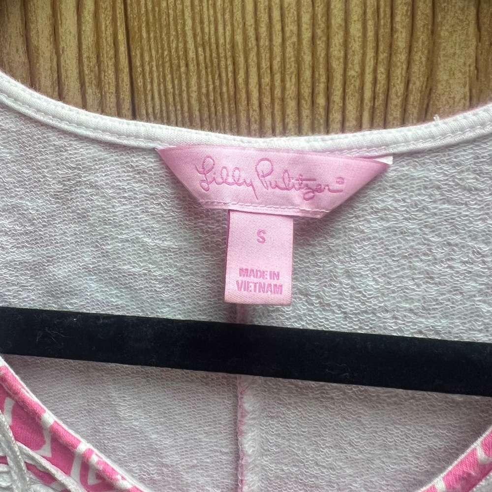Lilly Pulitzer Pink and White Sleeveless Dress lace beach - Picture 3 of 3
